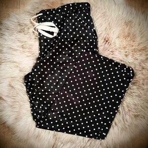 Chantelle Black and White Polka Dot Pajama Set
